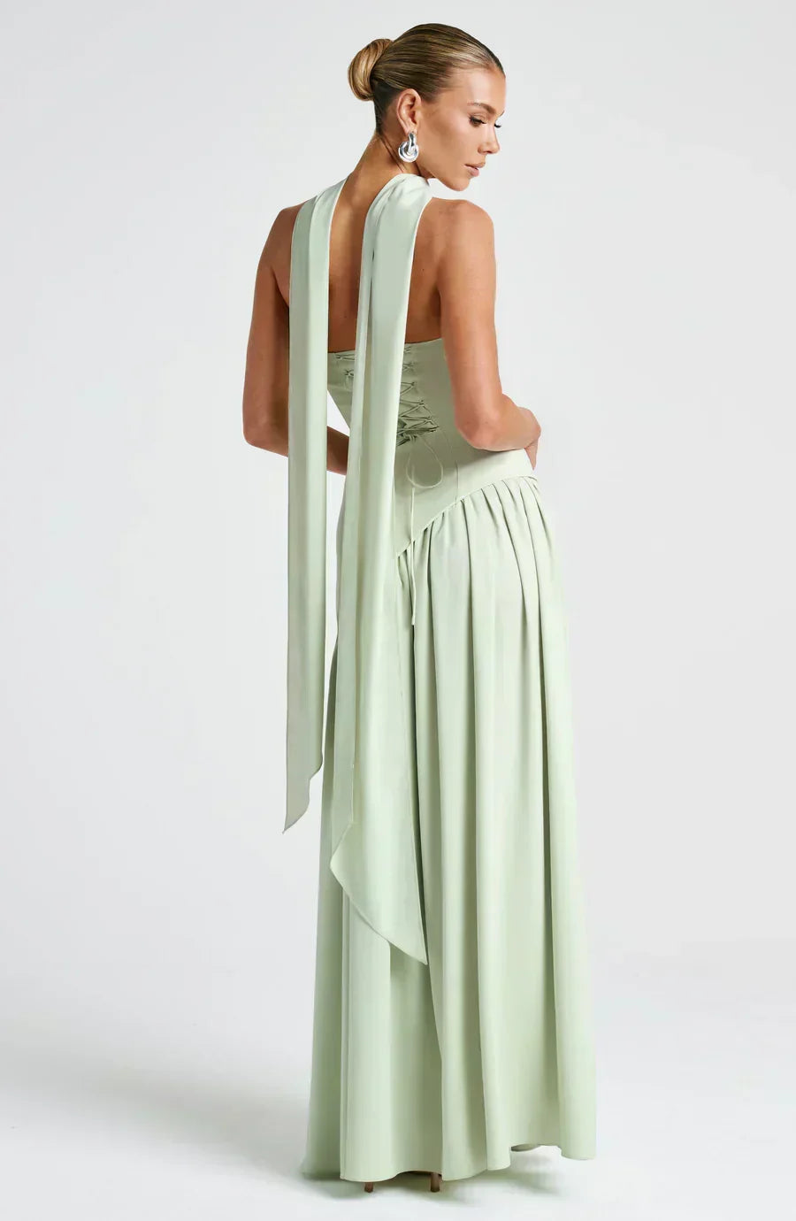 Theresa | Damen Asymmetrisches Maxi Kleid für