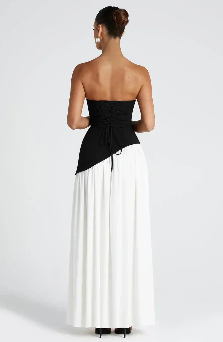 Theresa | Damen Asymmetrisches Maxi Kleid für