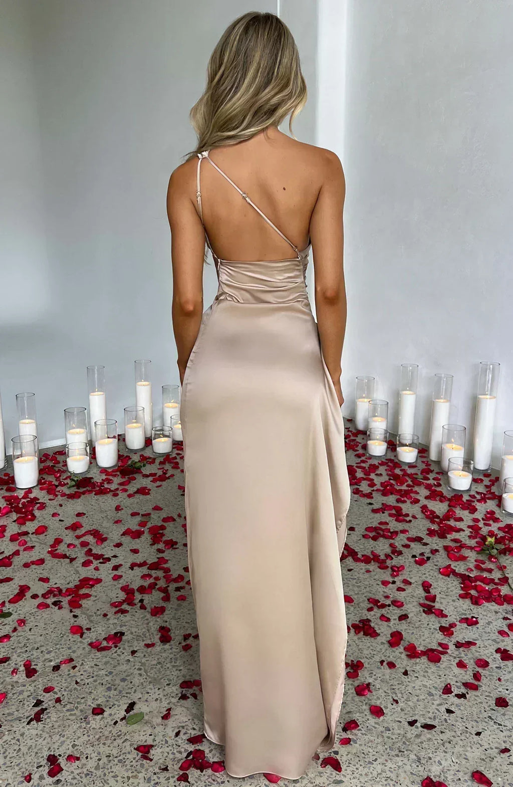 Helena | Damen Asymmetrisches Maxikleid für festliche Anlässe