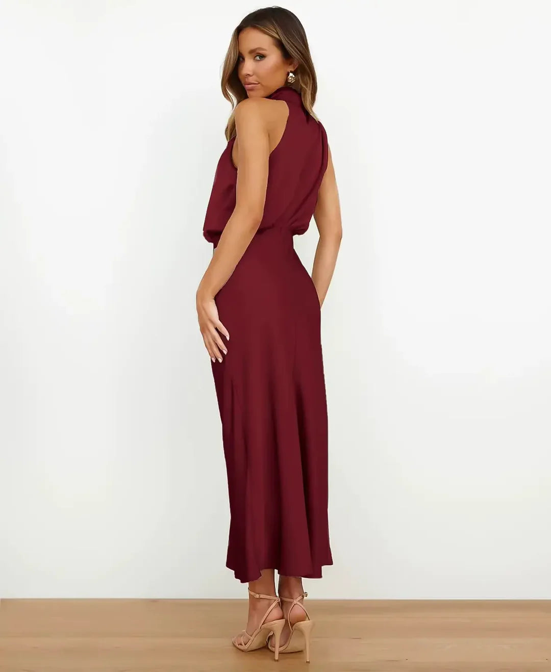 Greta | Damen Baumwoll-Midikleid für Hochzeitsgäste