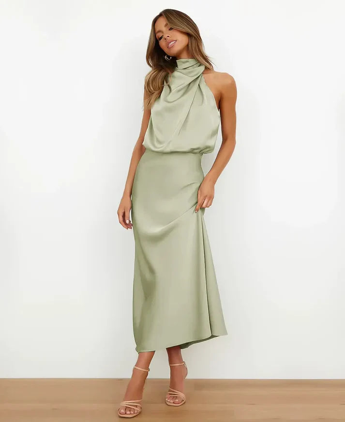 Greta | Damen Baumwoll-Midikleid für Hochzeitsgäste