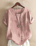 Laura | Damen Bluse Kurzarm im Casual-Look
