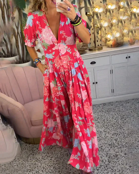 Charlotte | Damen Blüten Sommerkleid