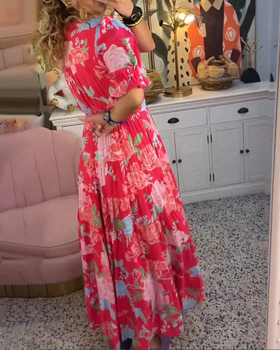 Charlotte | Damen Blüten Sommerkleid