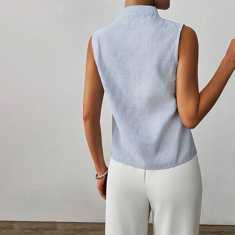 Marie | Damen Büro-Bluse mit feinen Streifen