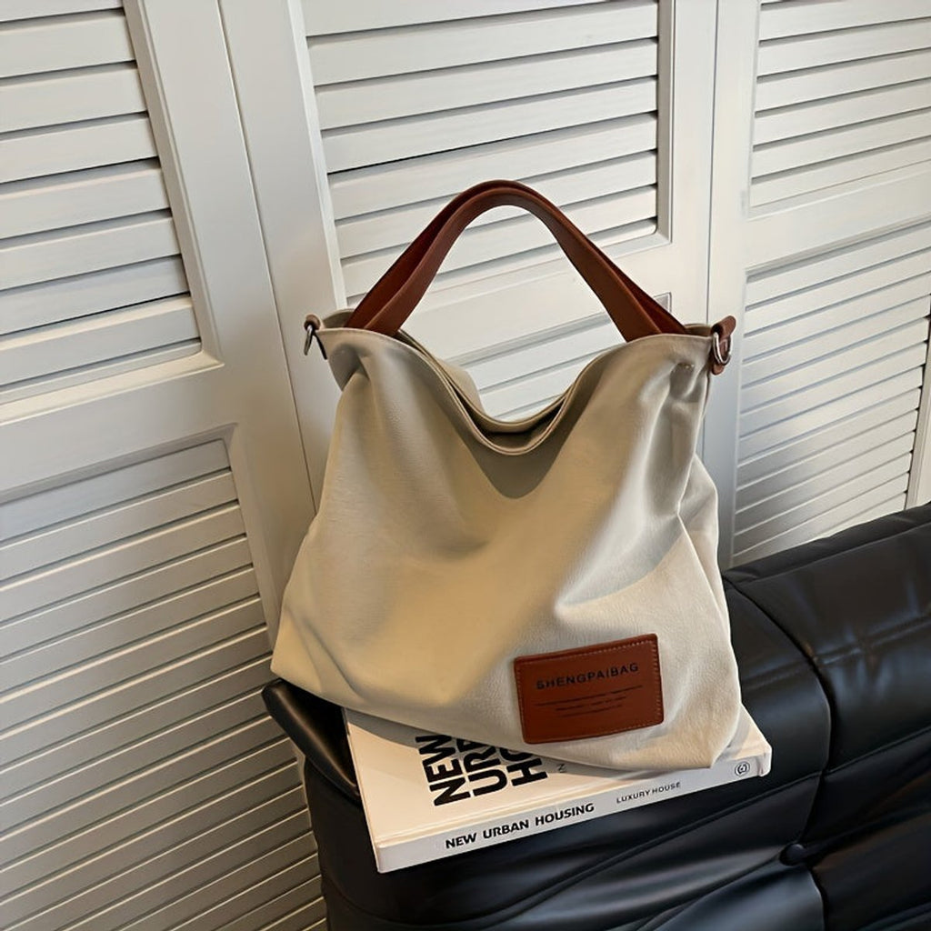 Fiona | Damen Canvas Schultertasche für den Alltag