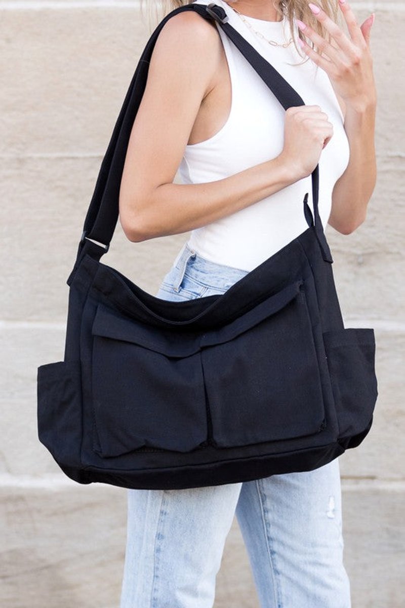 Ida | Damen Canvas Umhängetasche für jeden Tag