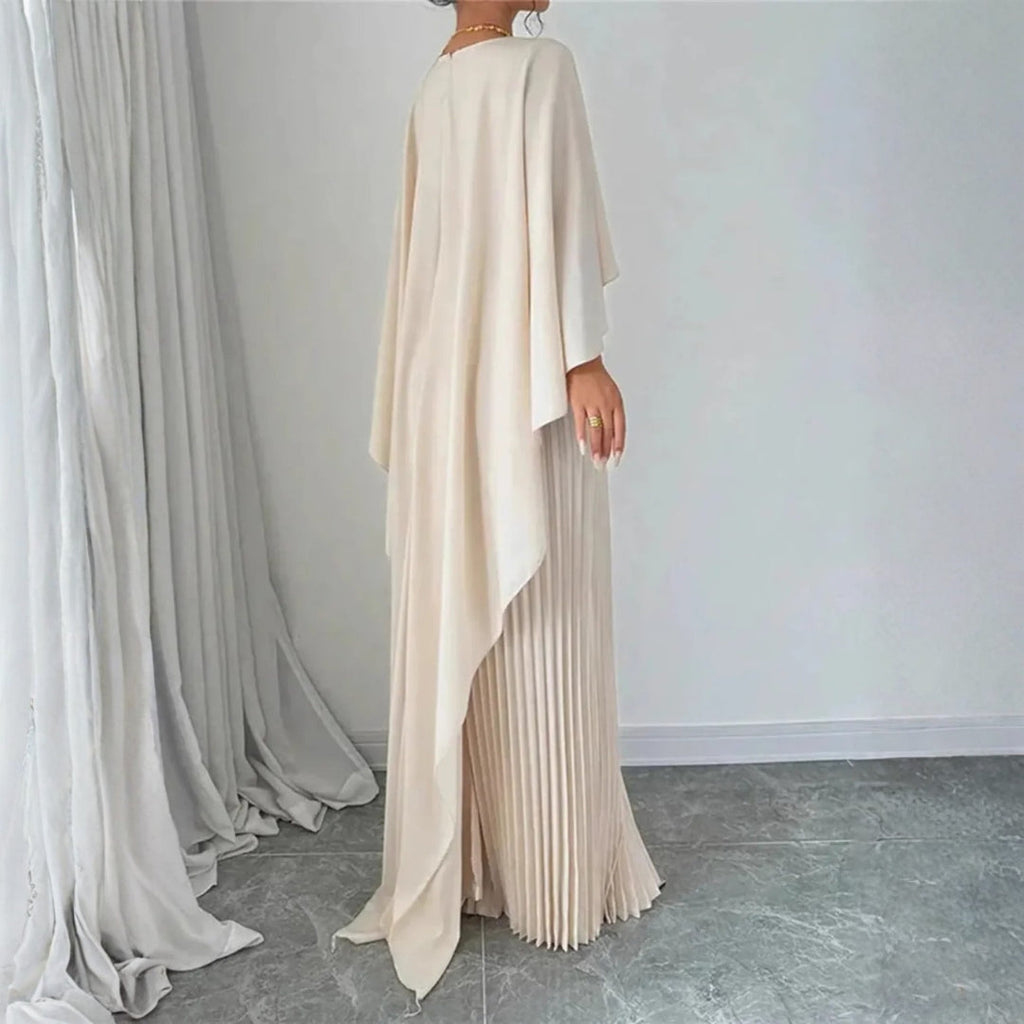 Ida | Damen Cape-Maxikleid für elegante Hochzeitsgäste