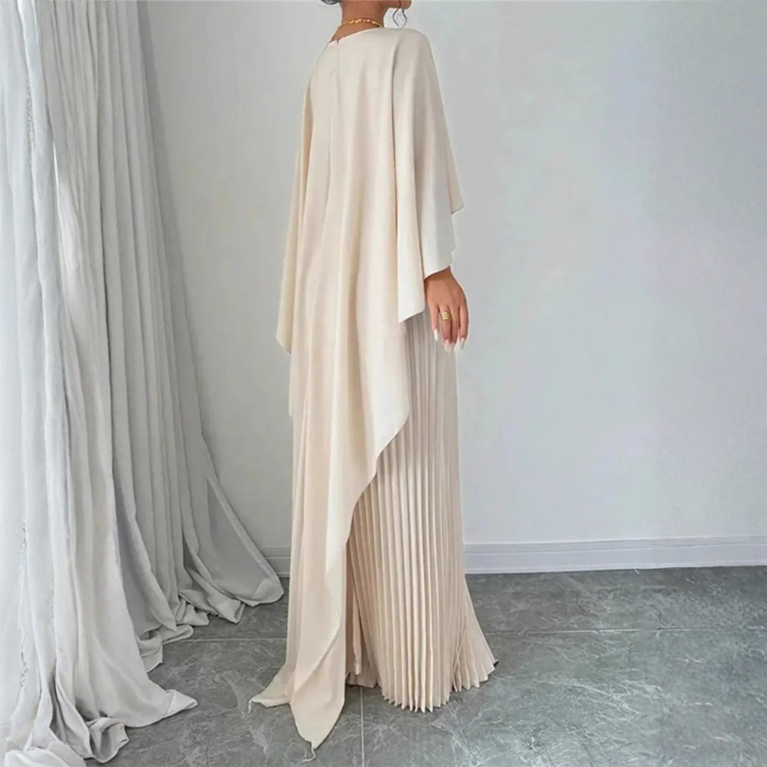 Ida | Damen Cape-Maxikleid für elegante Hochzeitsgäste