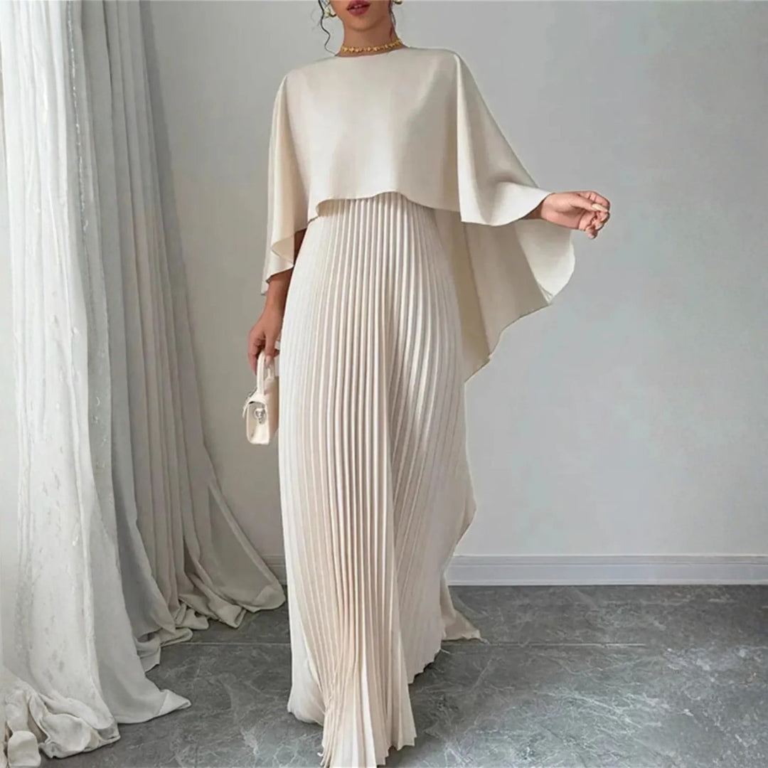 Ida | Damen Cape-Maxikleid für elegante Hochzeitsgäste