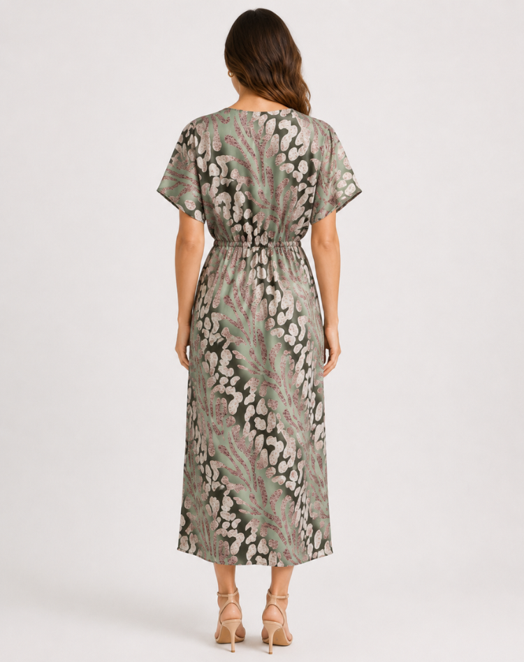 Klara | Damen Cocktailkleid Maxi mit fließender Linie
