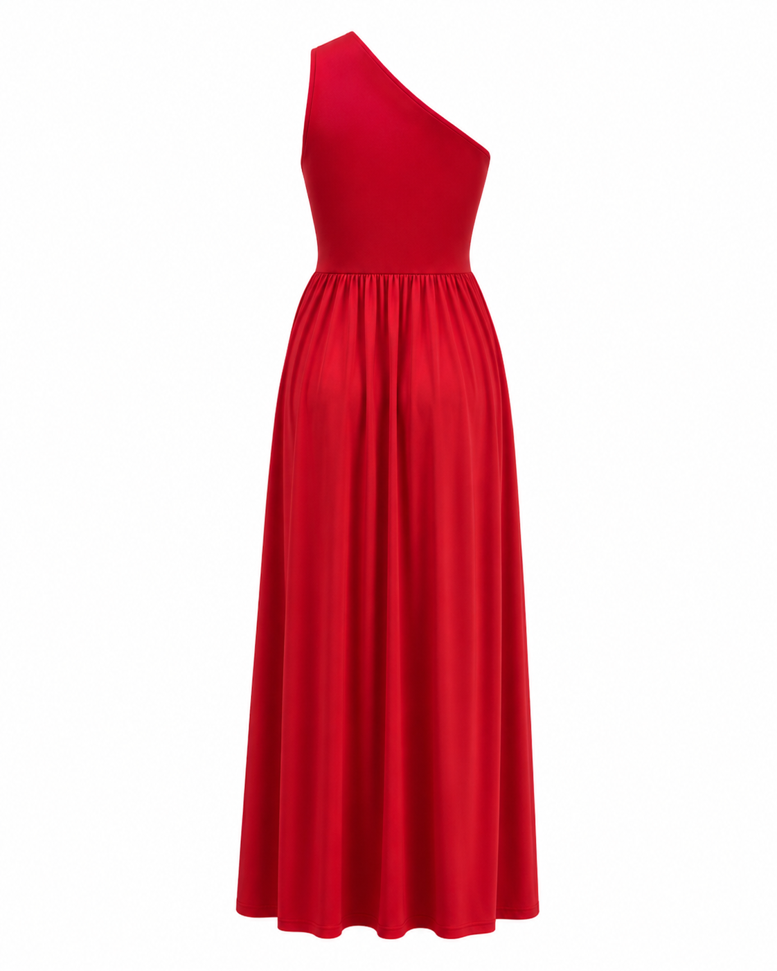 Marie | Damen Cocktailkleid mit asymmetrischer Schulter und Maxilänge