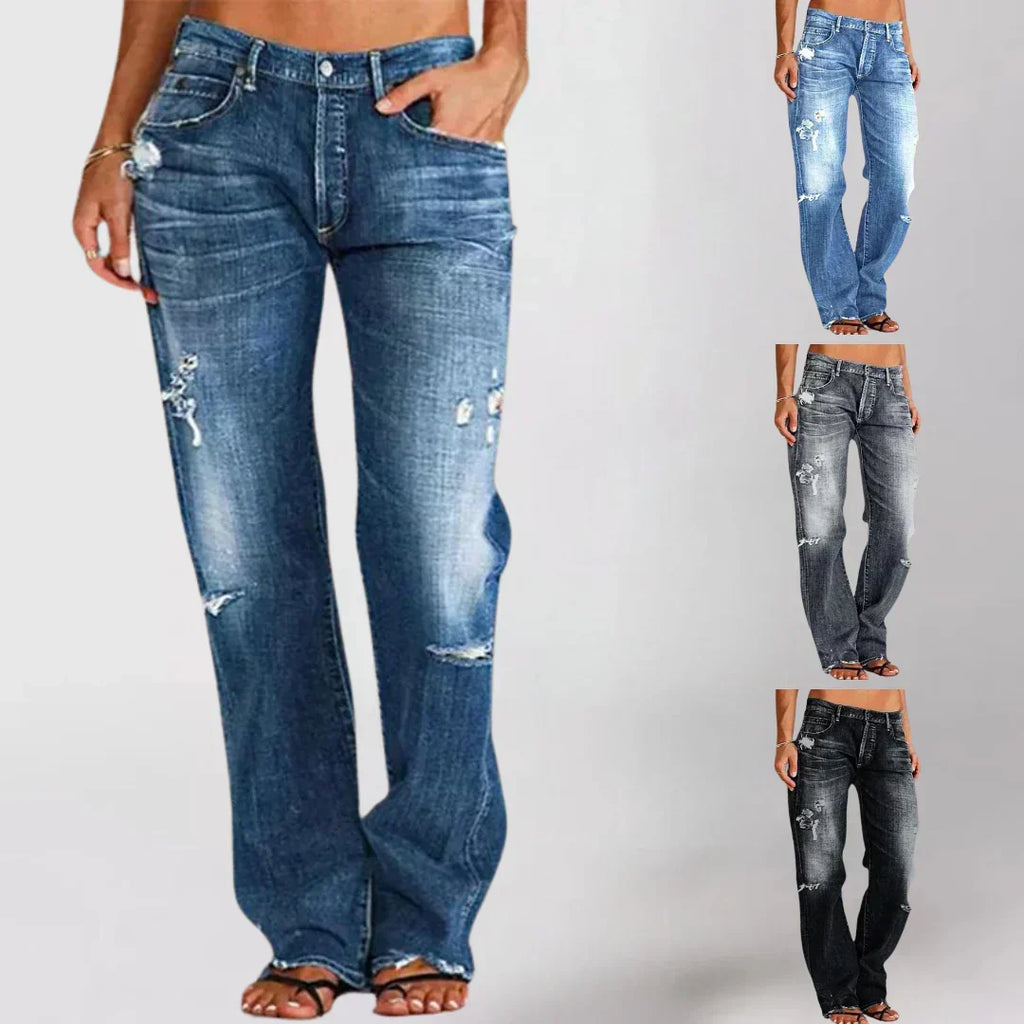 Elisa | Damen Elegante Hüftjeans für den Alltag