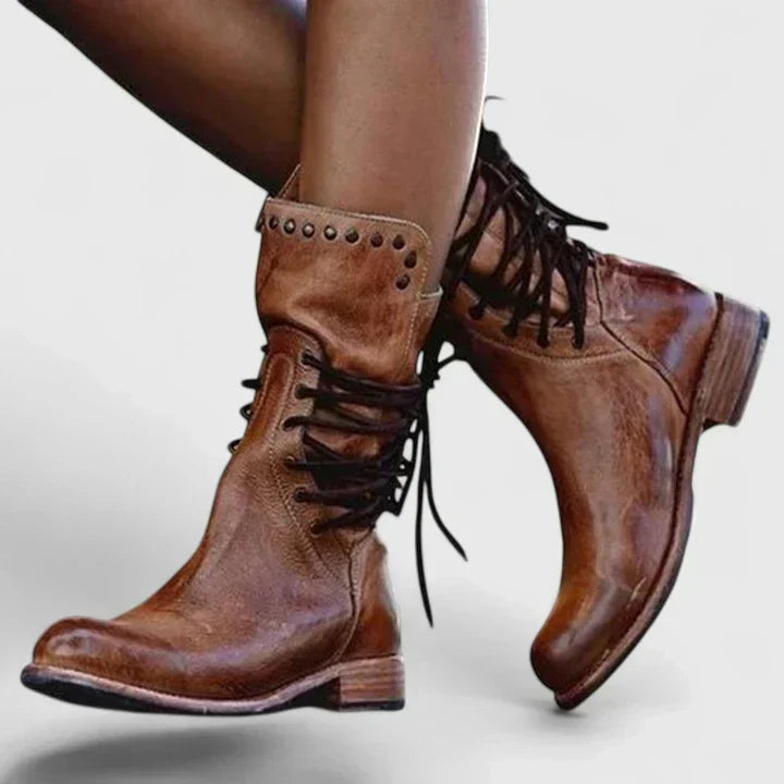 Isabella | Damen elegante Lederstiefel für den Alltag