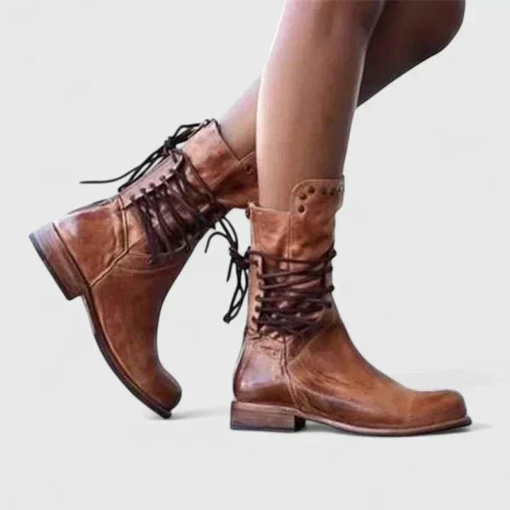 Isabella | Damen elegante Lederstiefel für den Alltag