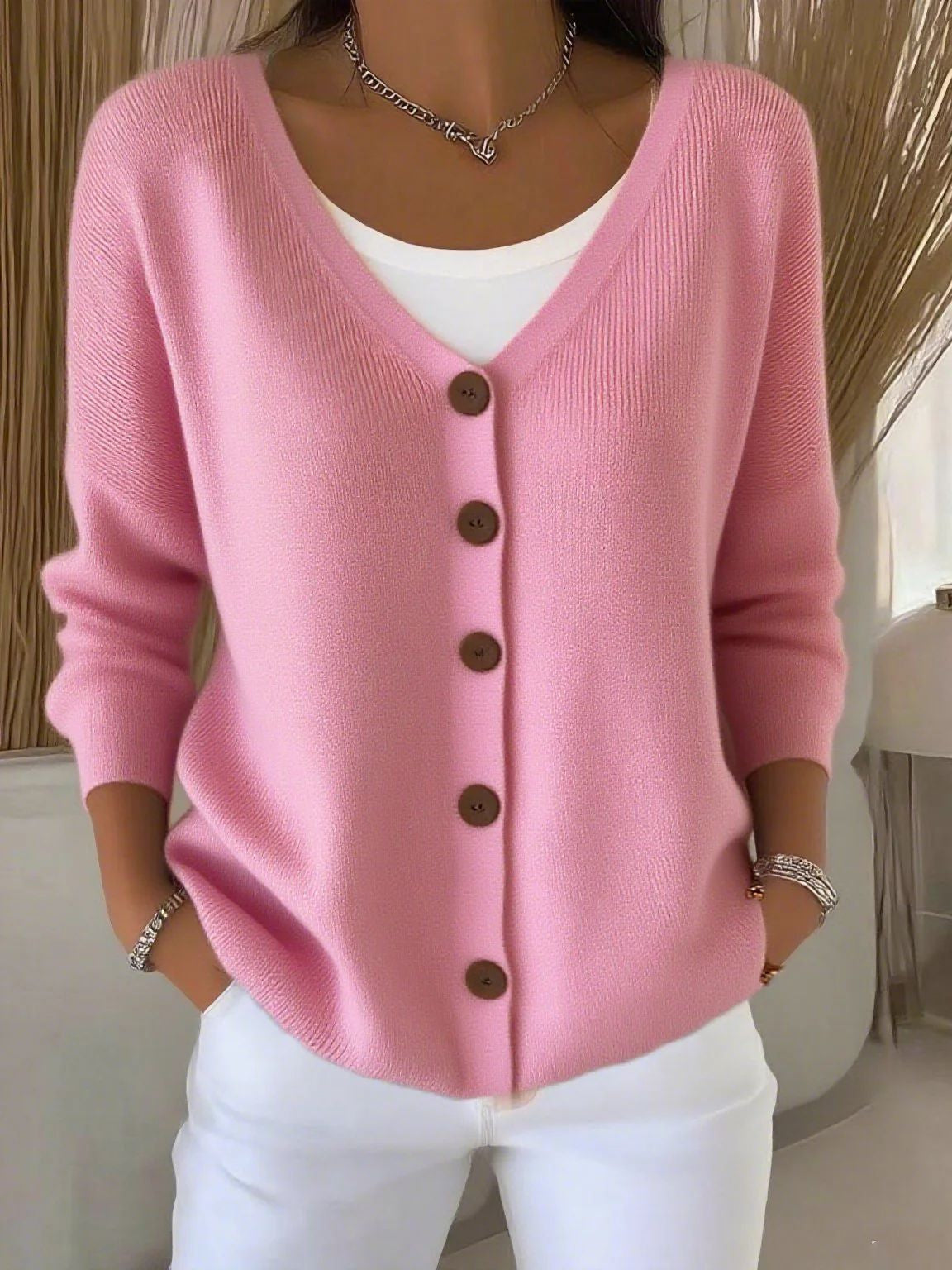 Emma | Damen Eleganter Langarm Pullover