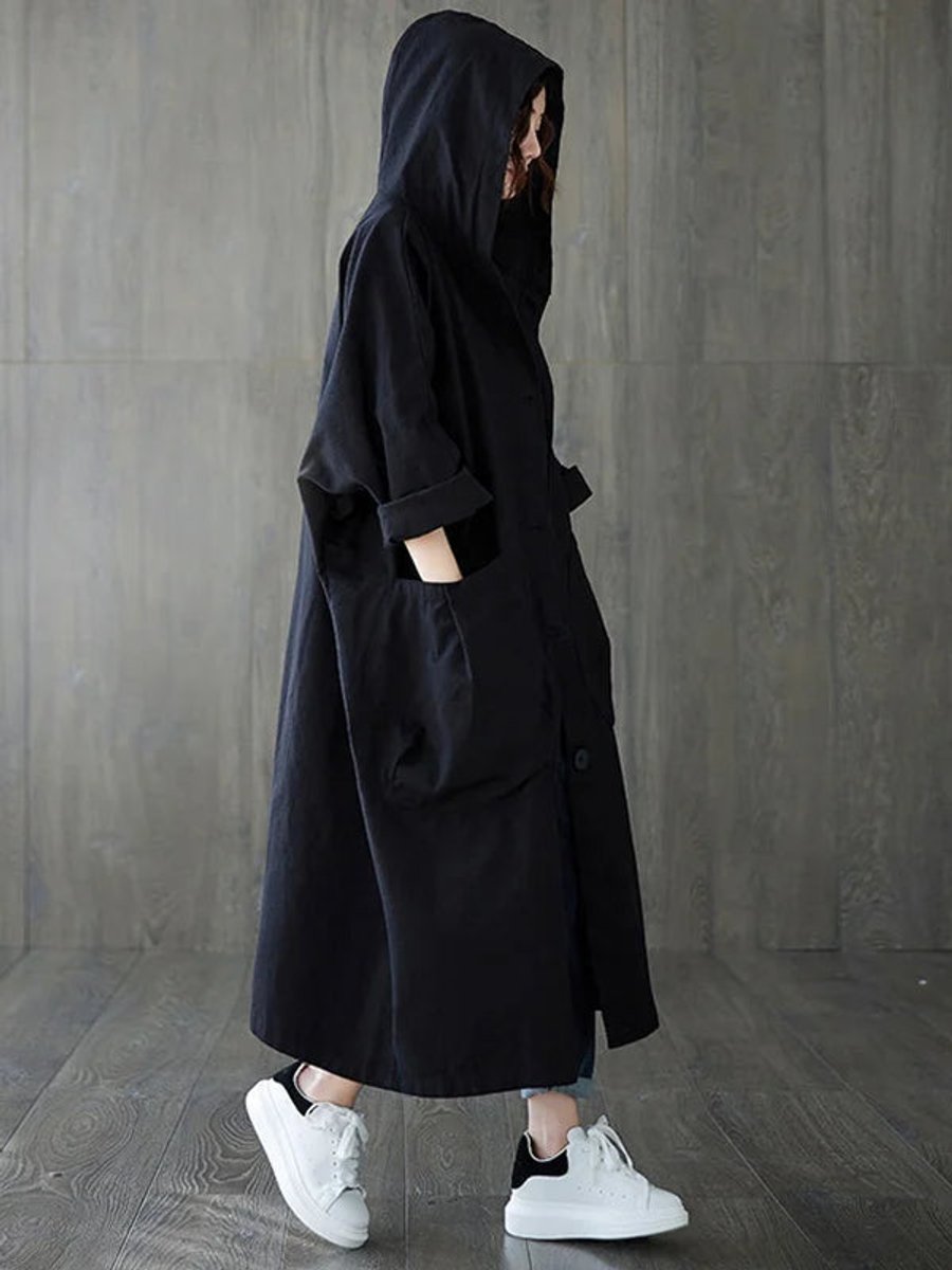 Isabella | Damen Eleganter Wasserdichter Trenchcoat mit Kapuze