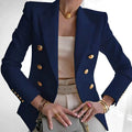 Paula | Damen Eleganter Zweireihiger Blazer für den Alltag