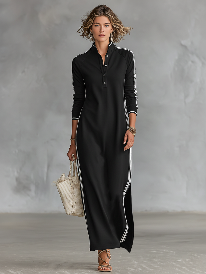 Victoria | Damen Elegantes Abendkleid aus Sweatshirt