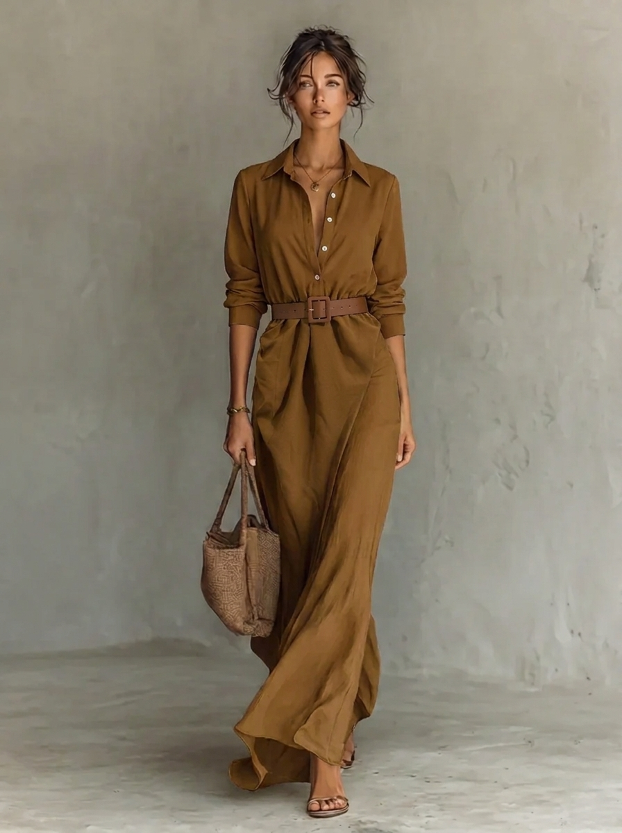 Elisa | Damen Elegantes Abendkleid in Maxilänge mit Spitze