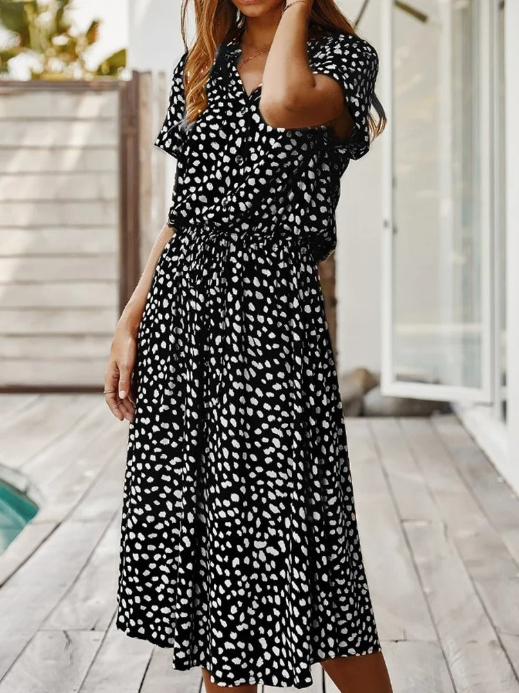 Elisa | Damen Elegantes Luftiges Maxikleid für den Sommer