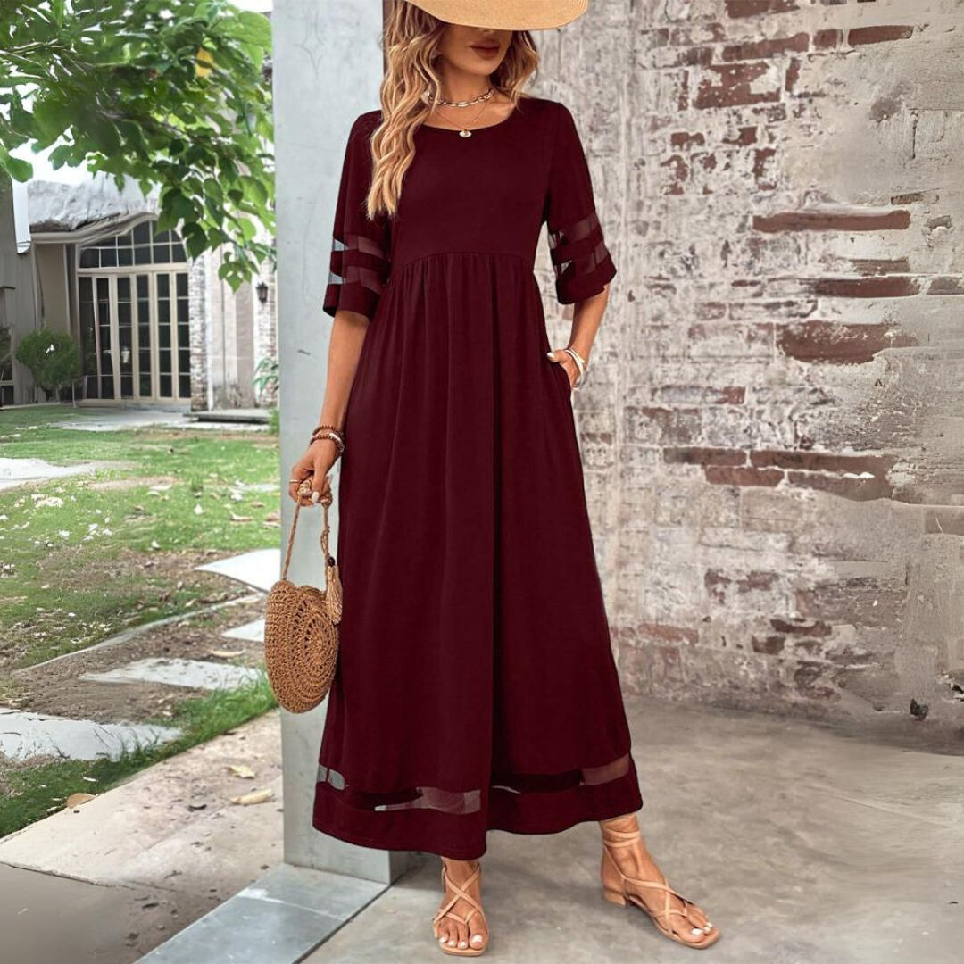 Isabella | Damen Elegantes Maxikleid für den Alltag