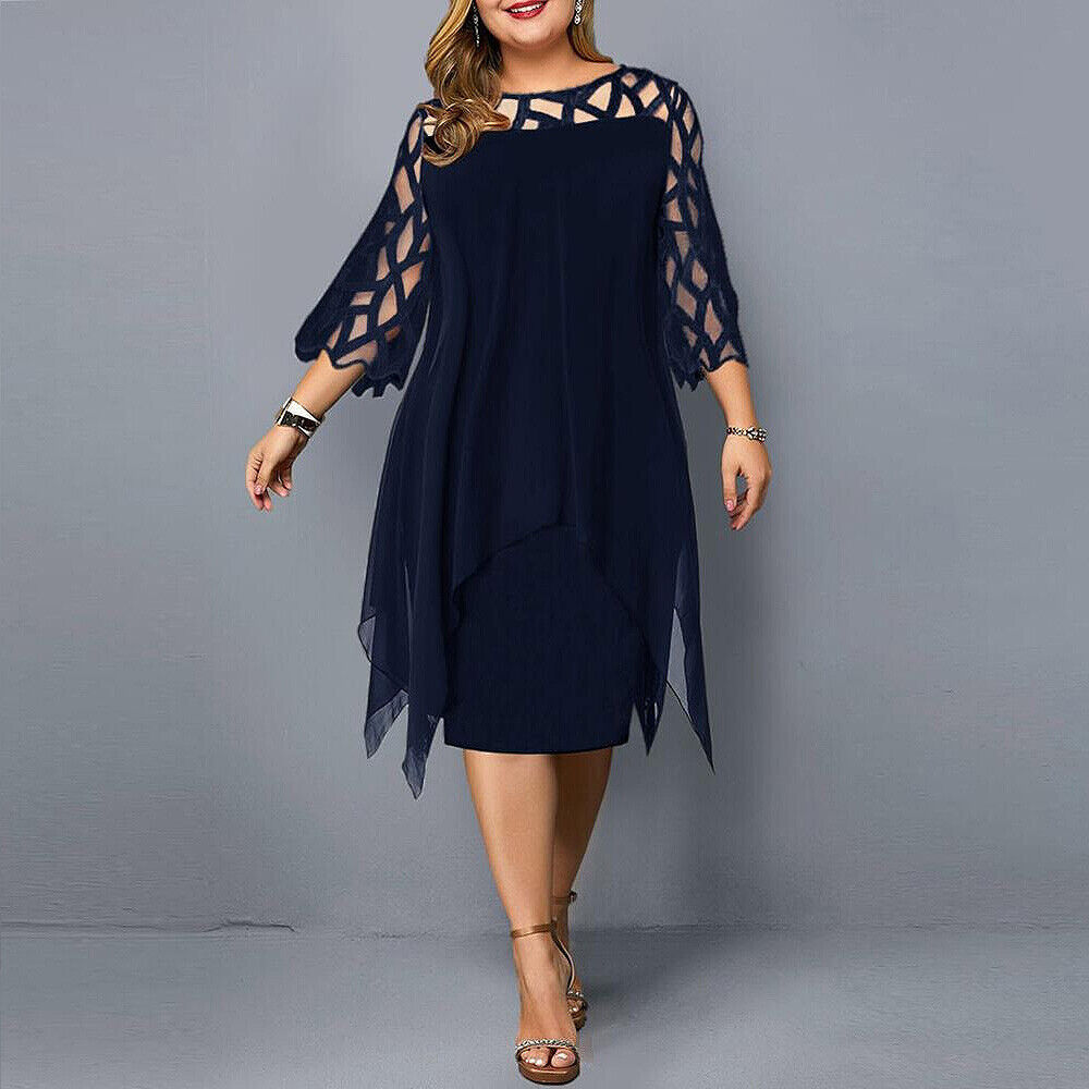 Sophie | Damen Elegantes Maxikleid in Übergrößen