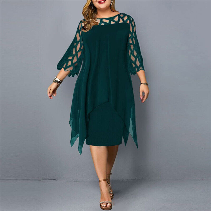 Sophie | Damen Elegantes Maxikleid in Übergrößen