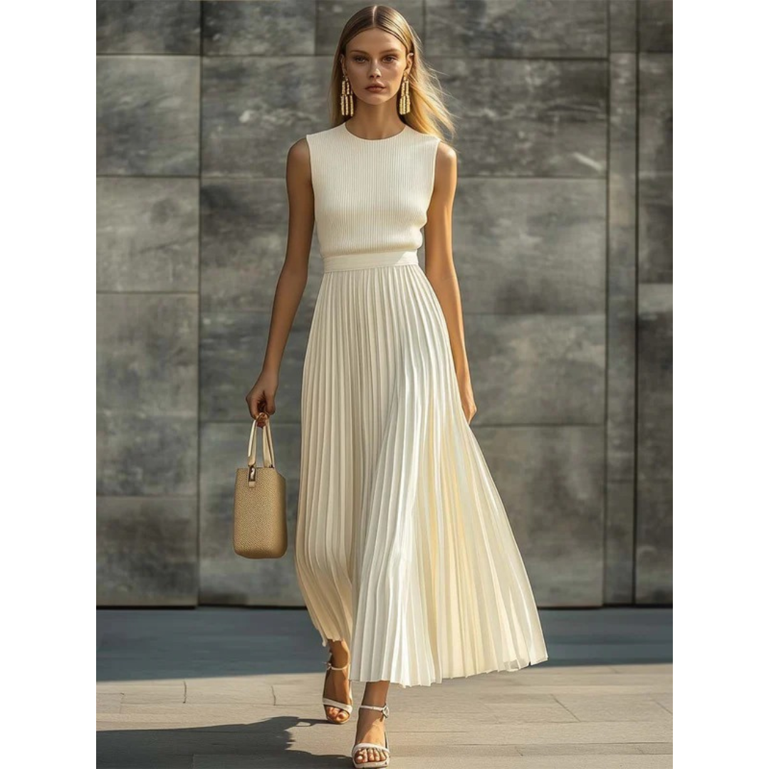 Greta | Damen elegantes Plissee Set für Hochzeitsgäste