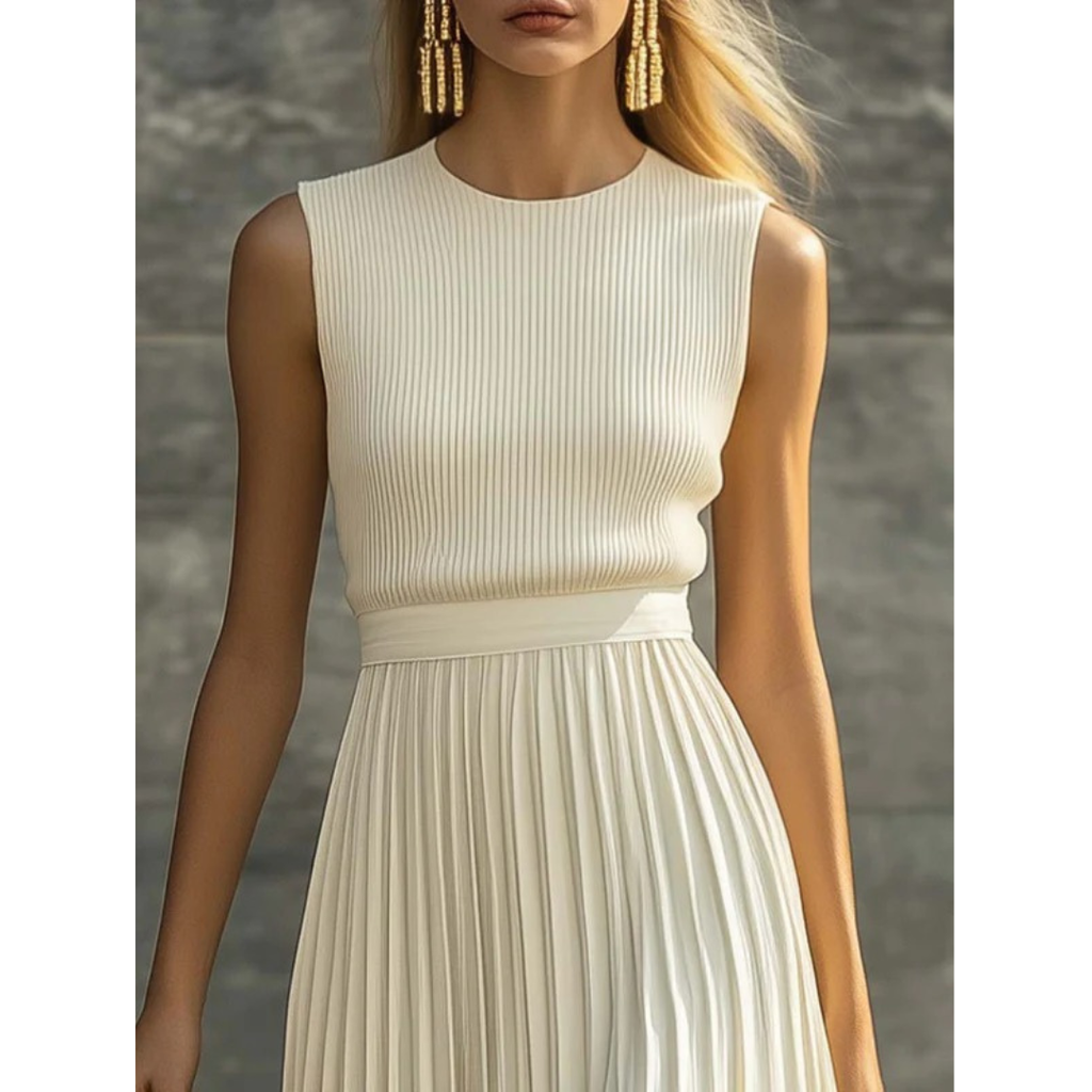 Greta | Damen elegantes Plissee Set für Hochzeitsgäste