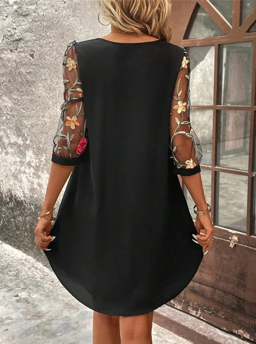 Lea | Damen Elegantes Sommerkleid Leicht Fließend