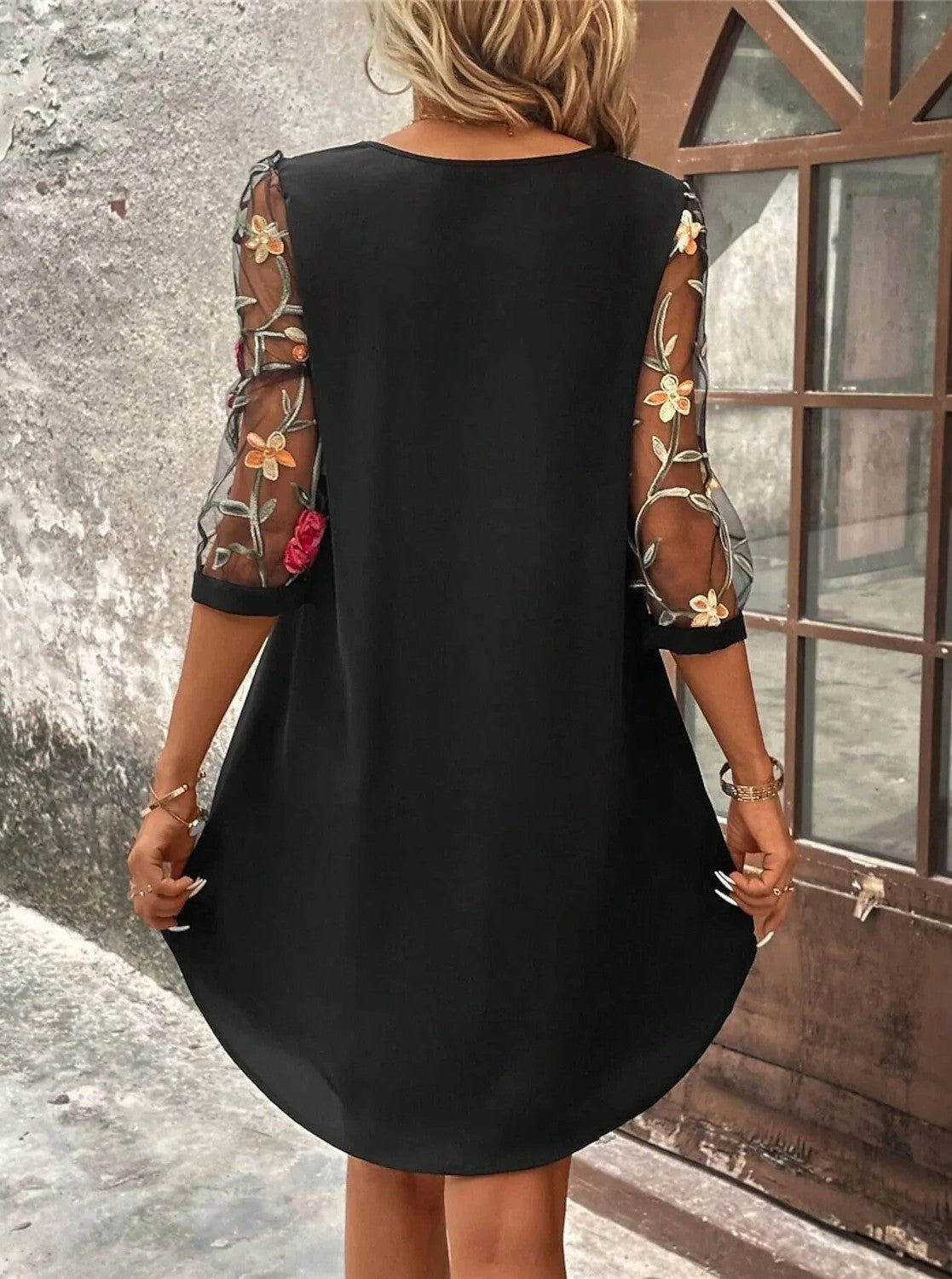 Lea | Damen Elegantes Sommerkleid Leicht Fließend