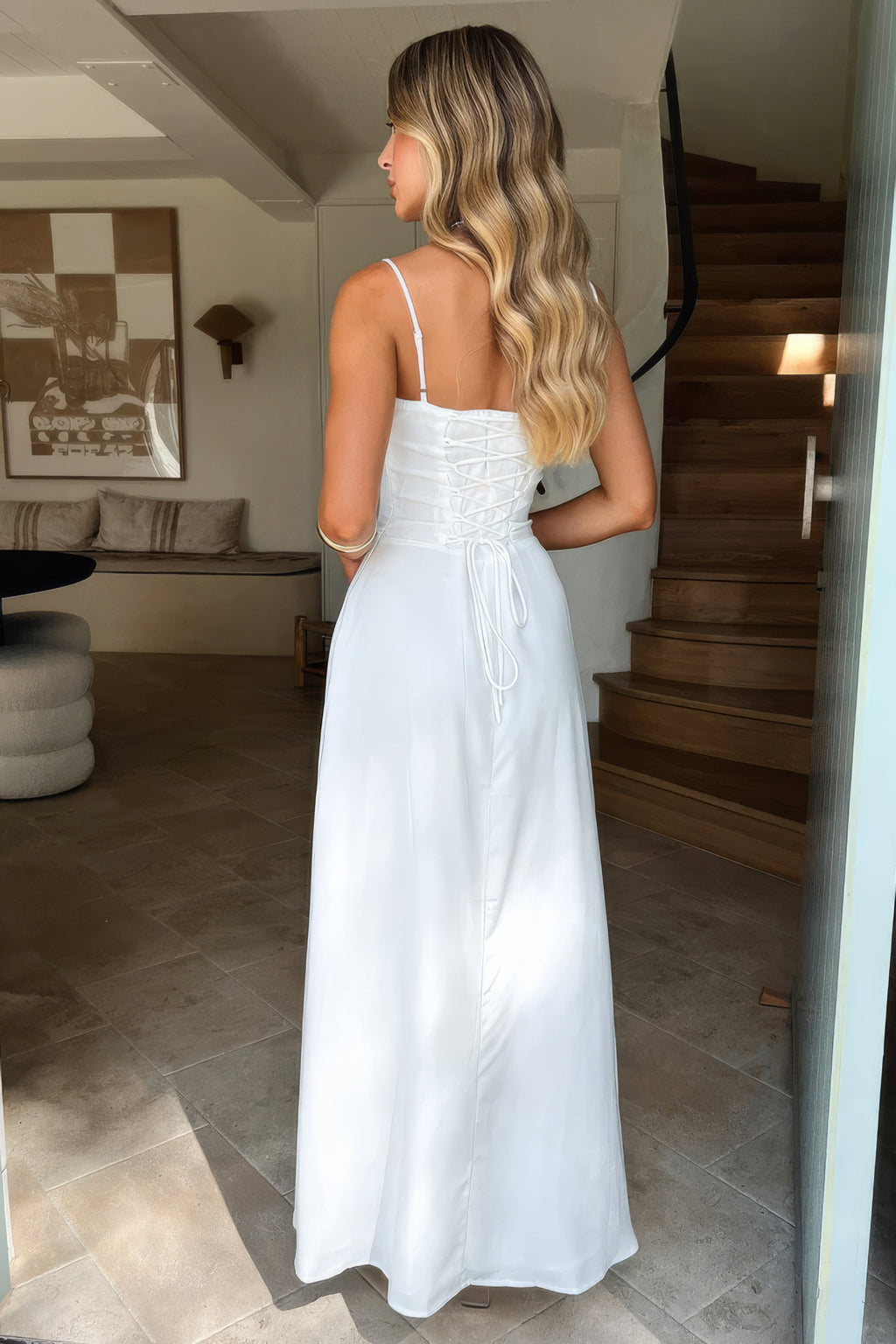 Pauline | Damen Elegantes Sommerkleid Maxi