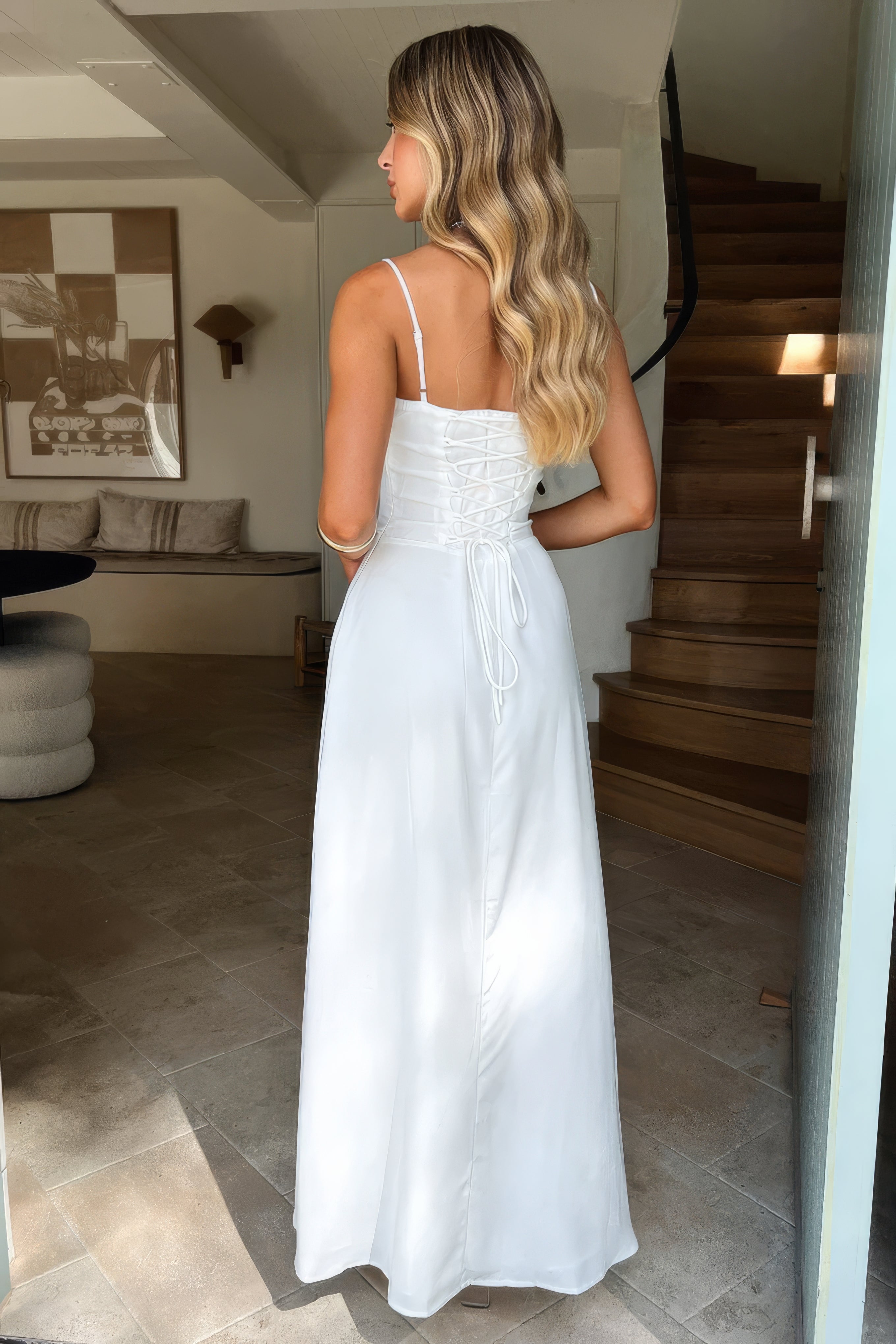 Pauline | Damen Elegantes Sommerkleid Maxi