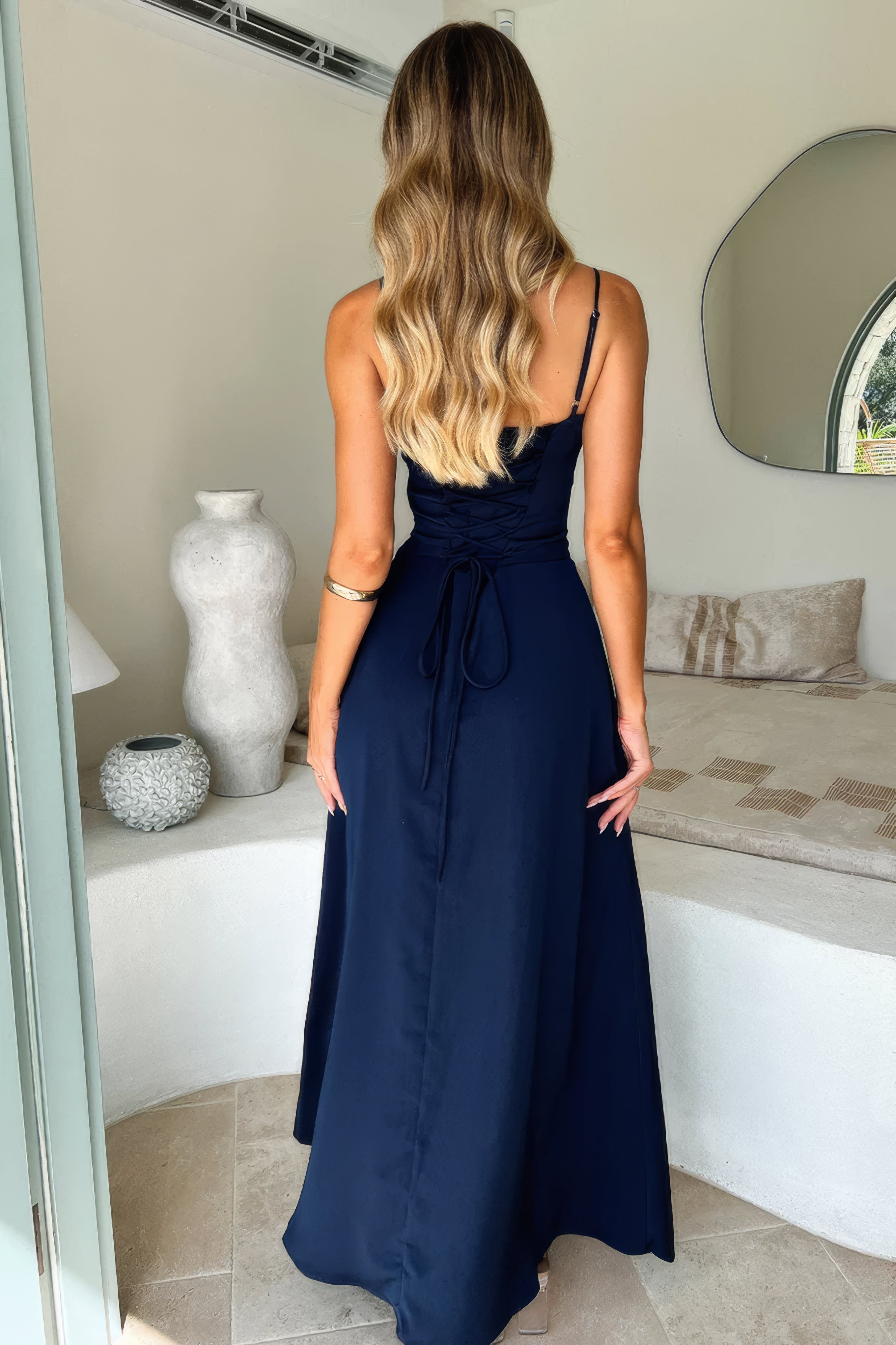 Pauline | Damen Elegantes Sommerkleid Maxi