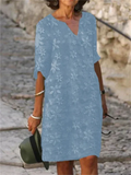 Katharina | Damen Elegantes Sommerkleid mit Blumendruck