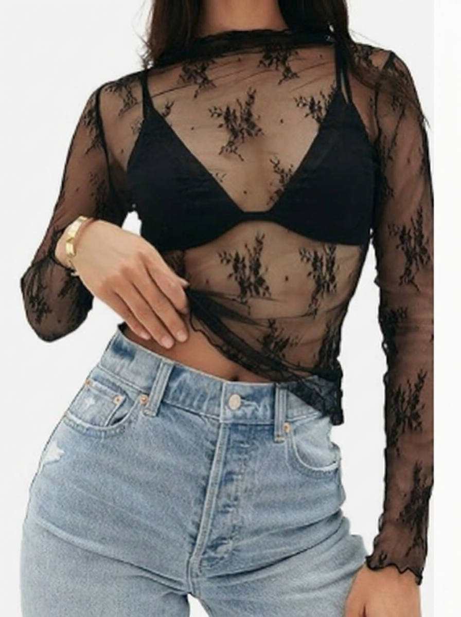 Theresa | Damen Elegantes Spitzen-Set zum Schichten