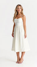 Maja | Damen Festliches Midi-Kleid für Hochzeitsgäste