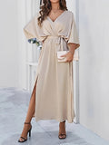 Ella | Damen Fließendes Maxikleid für Herbst Hochzeitsgäste