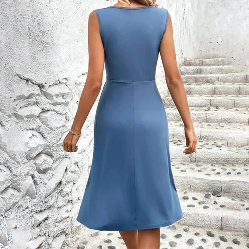Luisa | Damen Florales Midikleid für Sommer