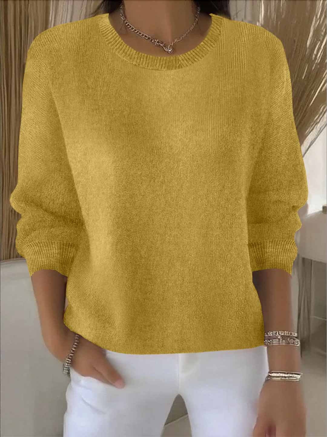 Pauline | Damen Gemütlicher Strickpullover für den Winter
