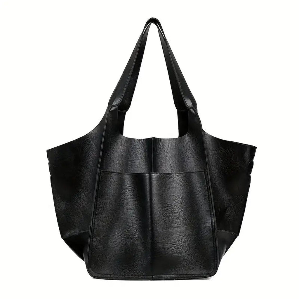 Isabella | Damen Geräumige Vegane Ledertasche mit Magnetverschluss