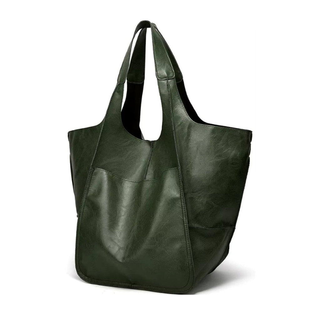 Isabella | Damen Geräumige Vegane Ledertasche mit Magnetverschluss