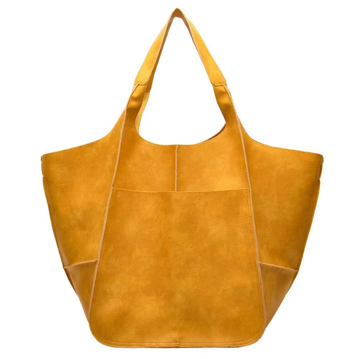 Isabella | Damen Geräumige Vegane Ledertasche mit Magnetverschluss