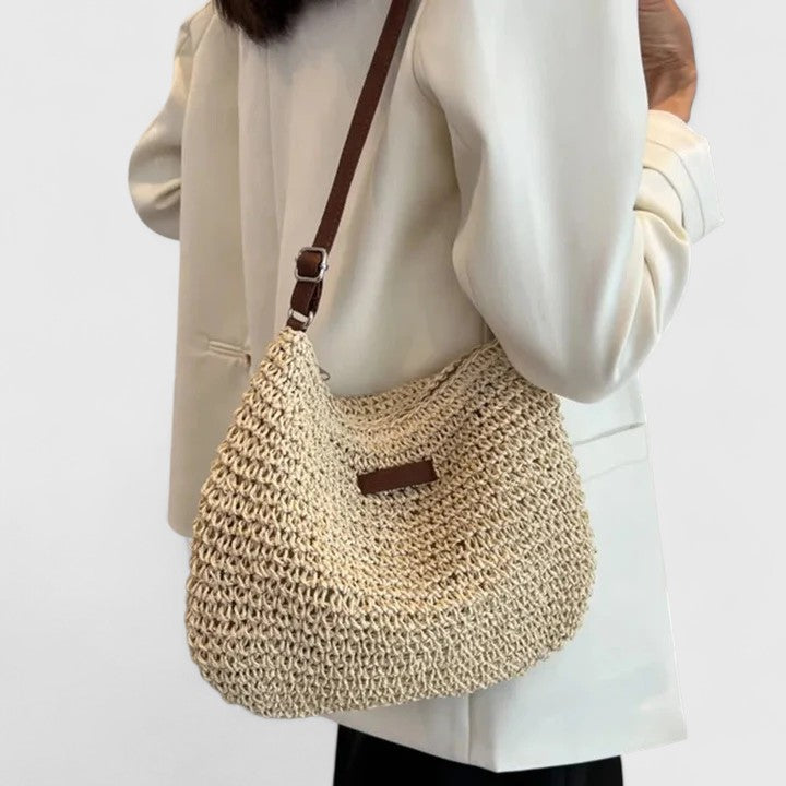 Elisa | Damen Gewebte Schultertasche für den Sommer