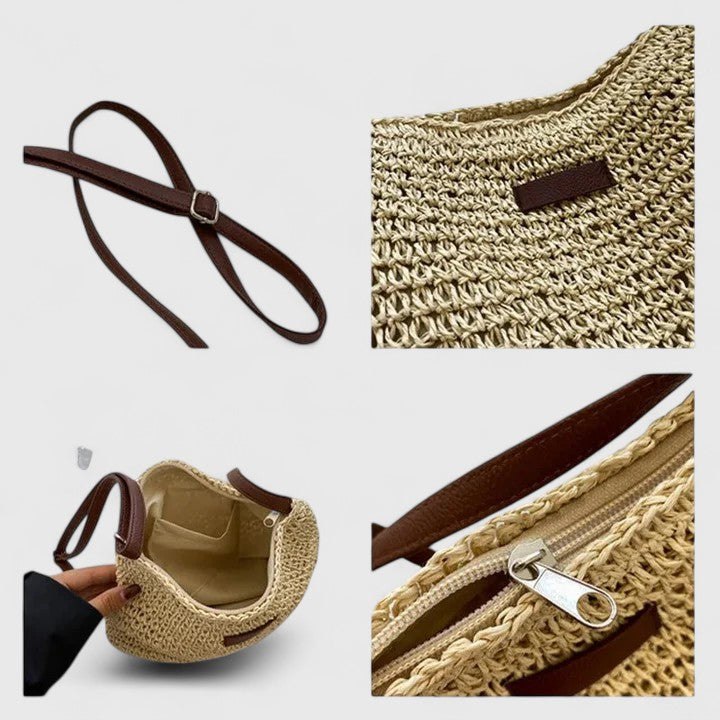 Elisa | Damen Gewebte Schultertasche für den Sommer