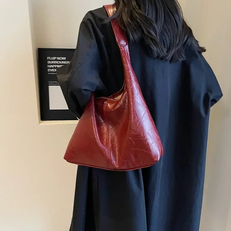 Ida | Damen Große Ledertasche im Vintage-Look