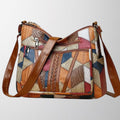 Frieda | Damen Handtasche aus Leder im künstlerischen Design