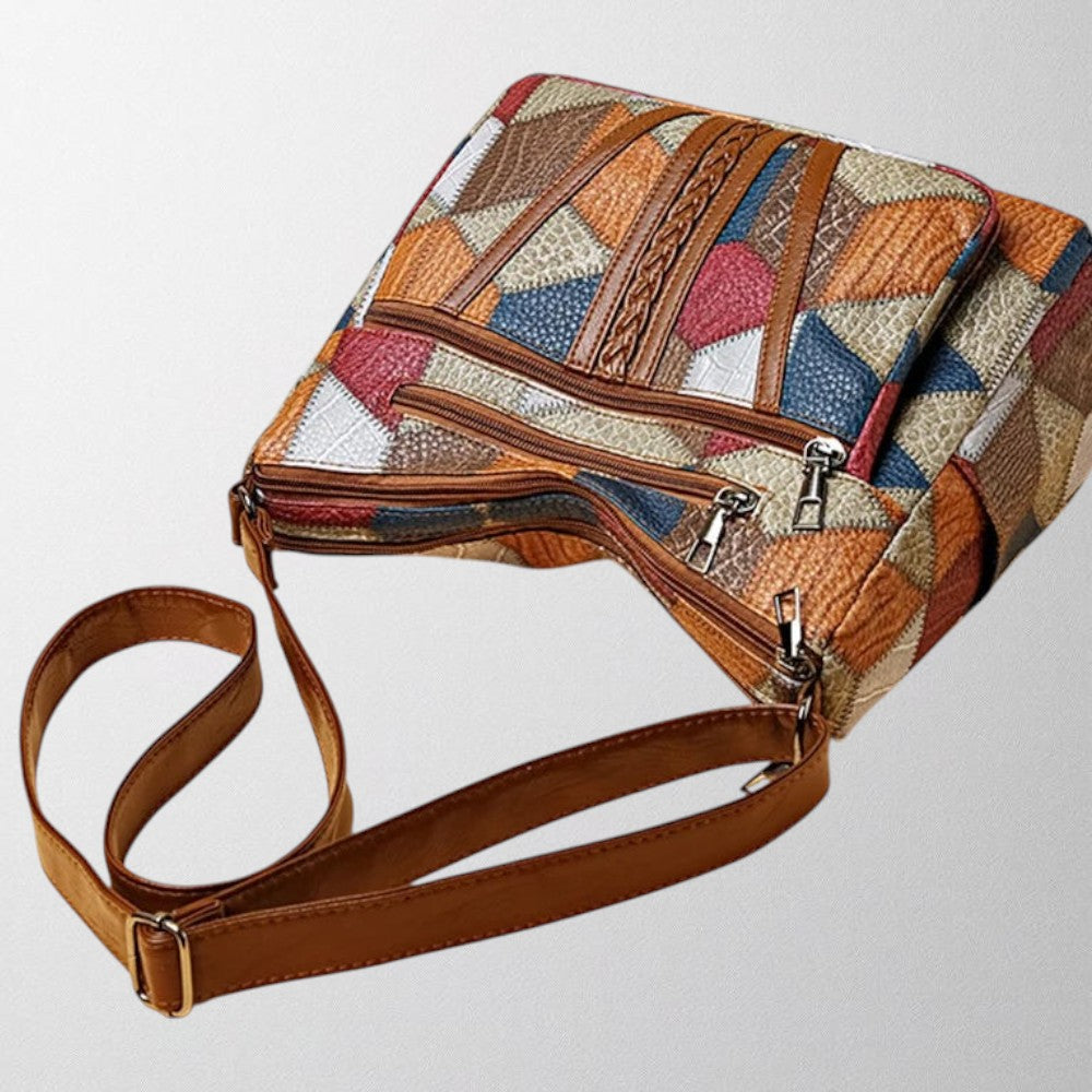 Frieda | Damen Handtasche aus Leder im künstlerischen Design