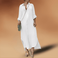 Antonia | Damen Herbst Kleid in Leinen